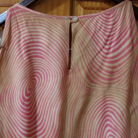 Rodier 90s Pink Wave Swirl Vintage 2-Piece Skirt & Top Set Euro 44 Med/Lg - Picture 13 of 16